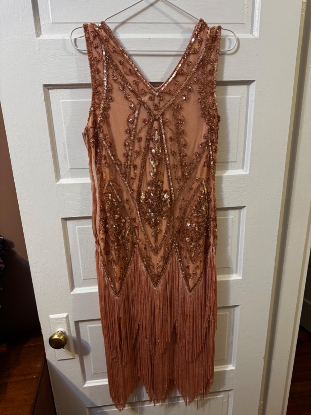 Flapper Style Beaded/ Sequin Dress - Picture 4 of 7